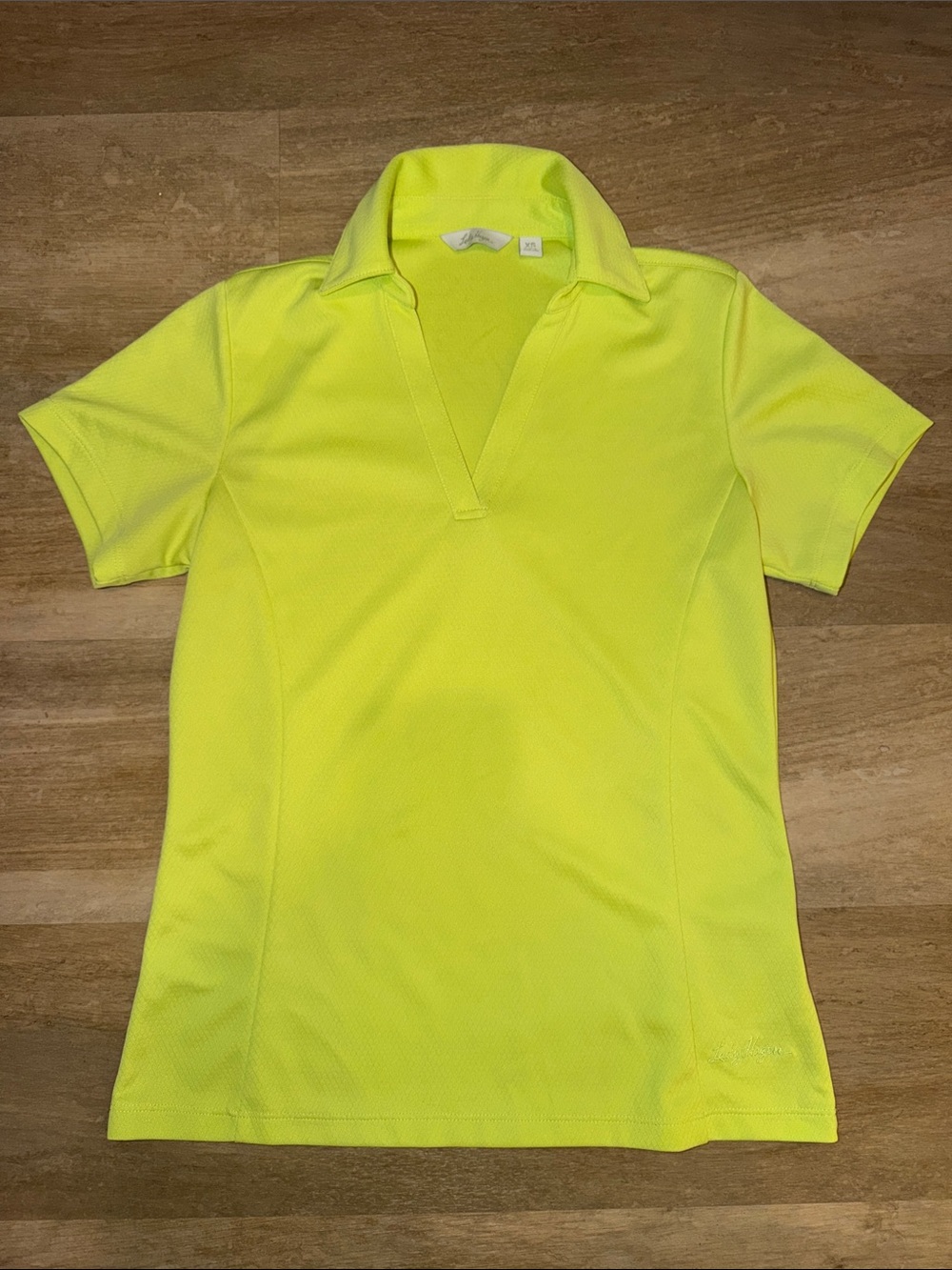 Women’s Yellow Short Sleeve golf Polo Top